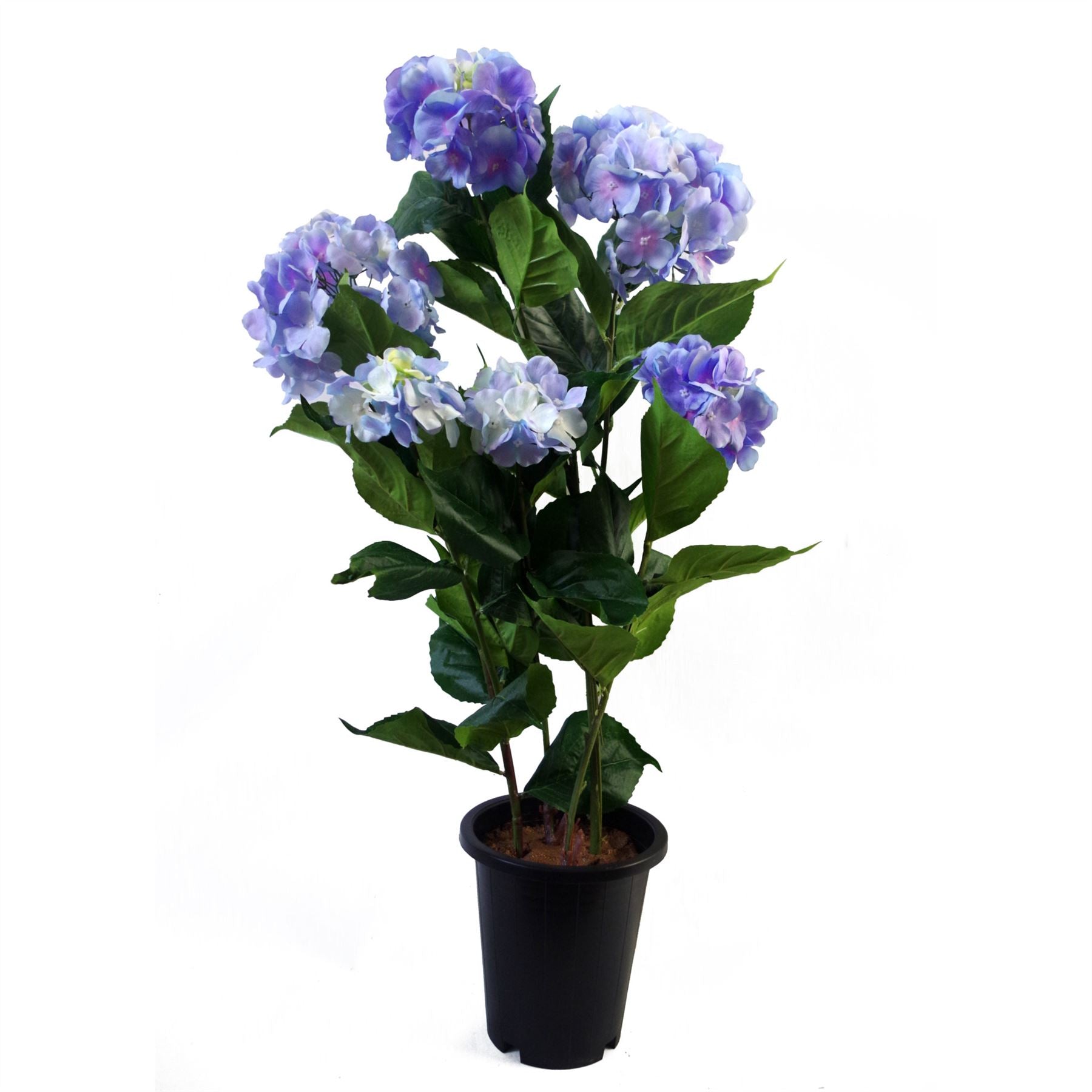 Artificial Large Hydrangea Plant Bush Blue-0