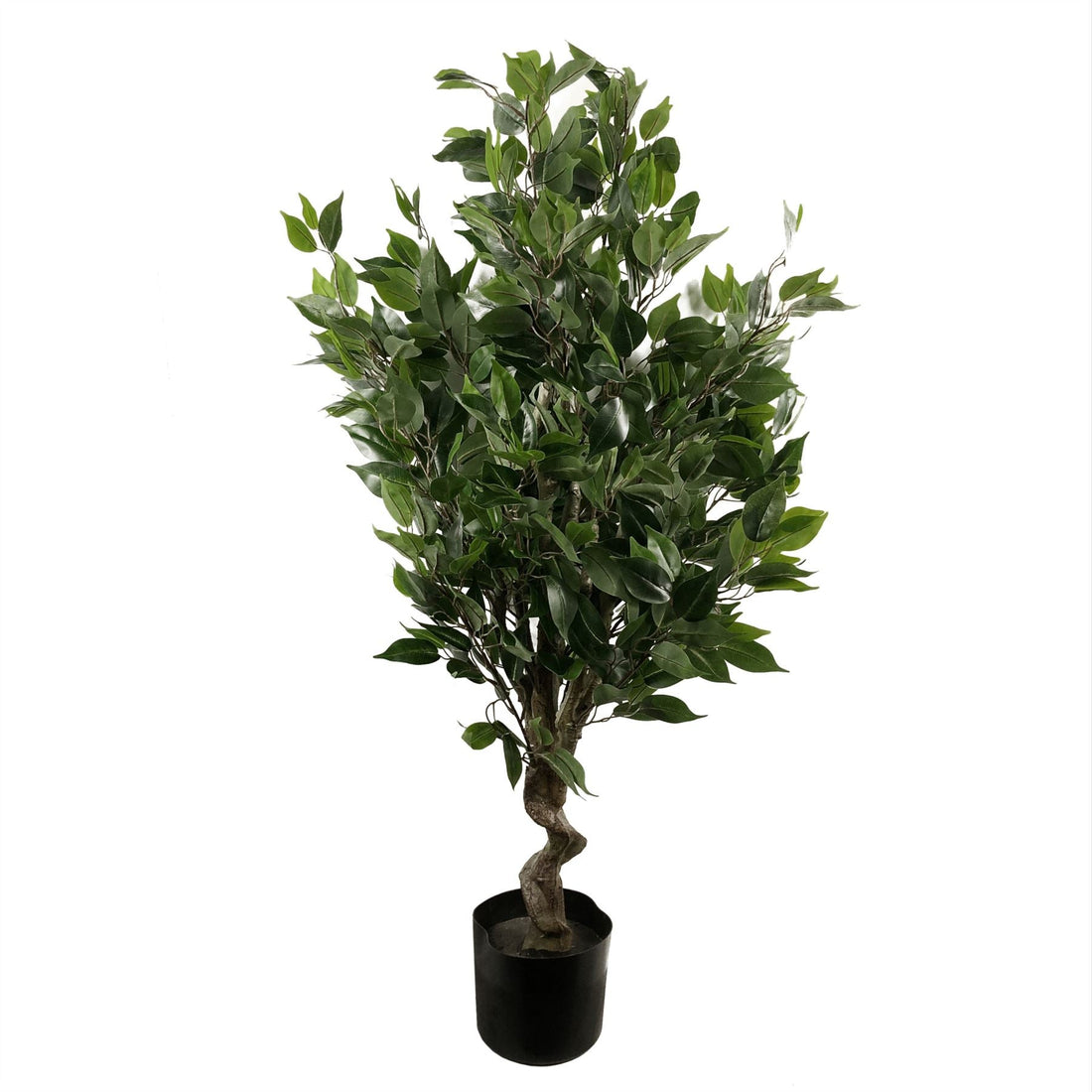 110cm Artificial Ficus Tree Plant Gold Planter-1