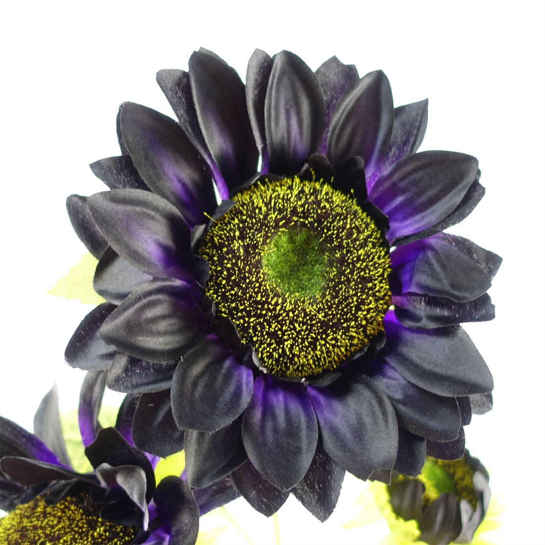 Leaf 100cm Purple Artificial Sunflower Arrangement Glass Vase-1