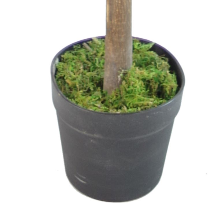 Artificial Ficus Tree Plant Red Green Ficus 130cm Real Wood Trunk Realistic Botanik-1