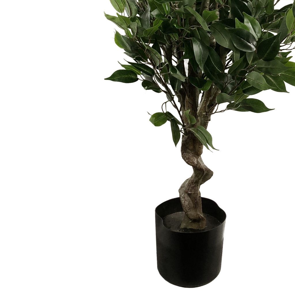 110cm Artificial Ficus Tree Copper Planter-2