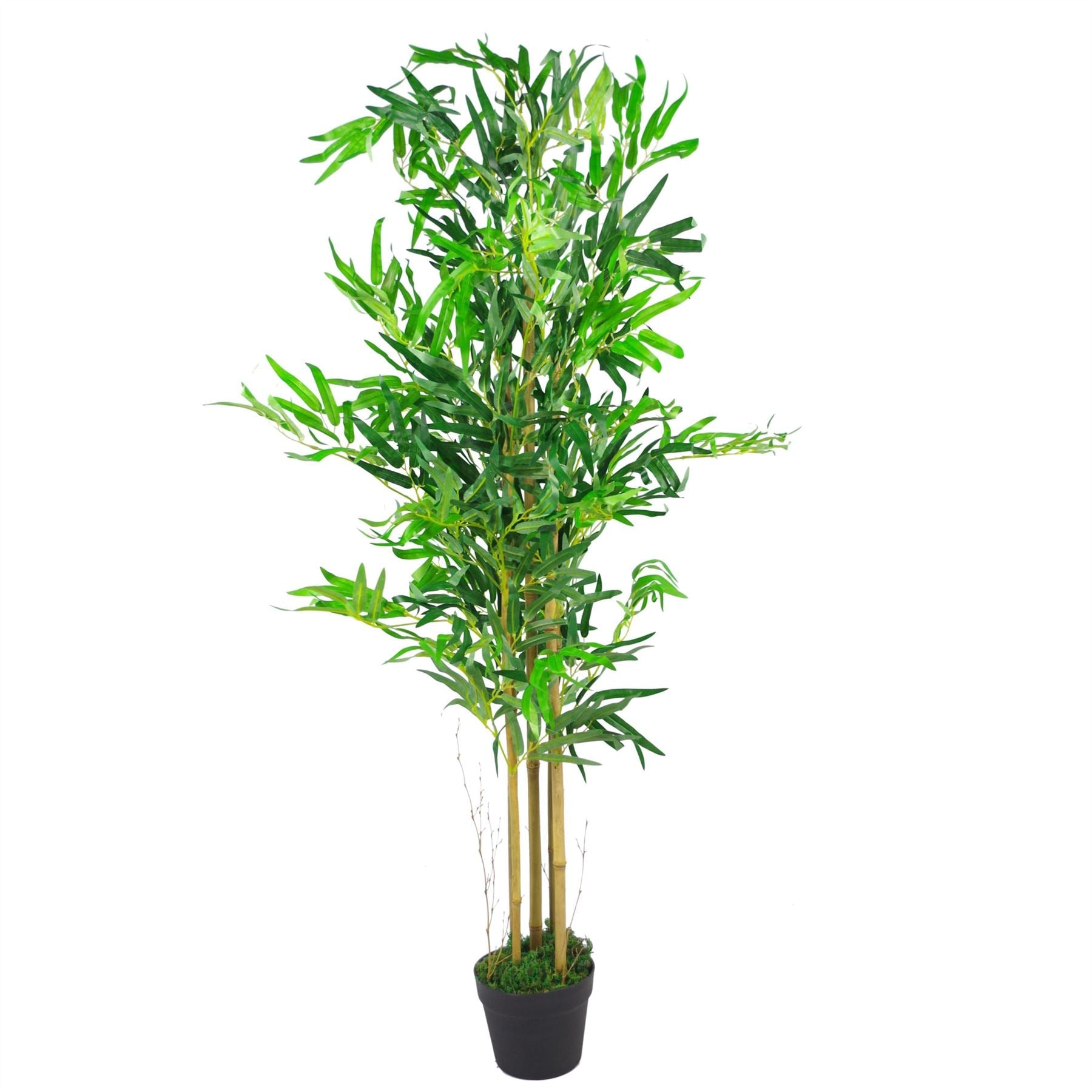 Artificial Bamboo Plants Trees Brown Gold Planter 120cm 4ft-2