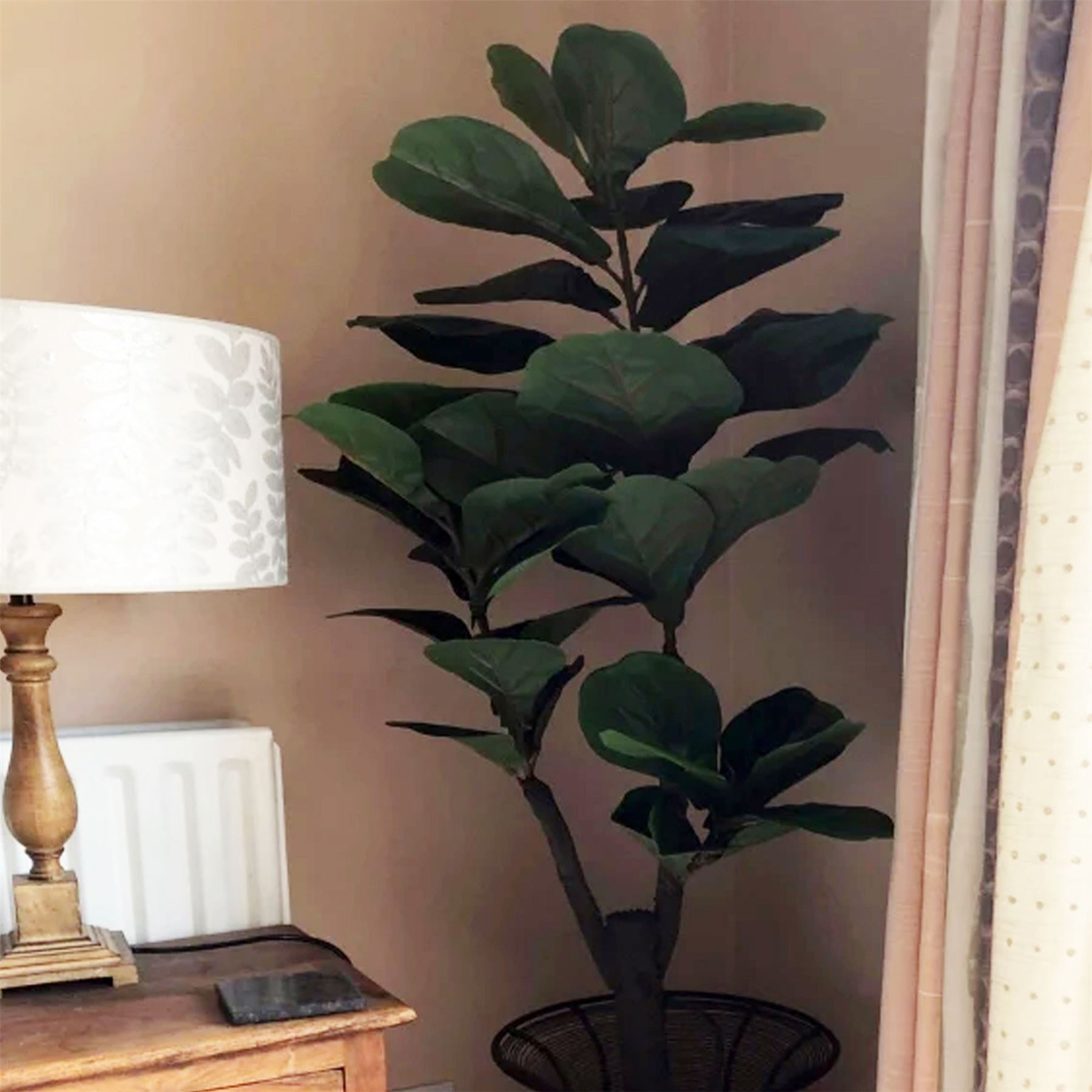 Leaf Artificial Plant Ficus Fig Tree 4ft-0