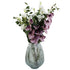 Leaf 70cm Grey Glass Vase Artificial Orchids and Roses-0