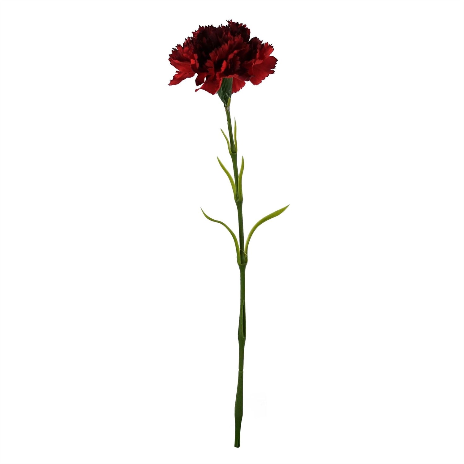 Leaf 65cm Red Carnations Glass Ball Vase-1