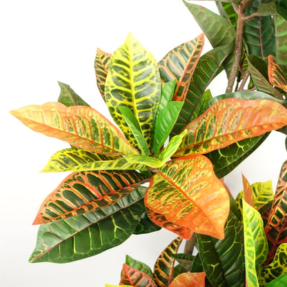Artificial Tree Orange Yellow Codiaeum Tropical Large Botanik-1