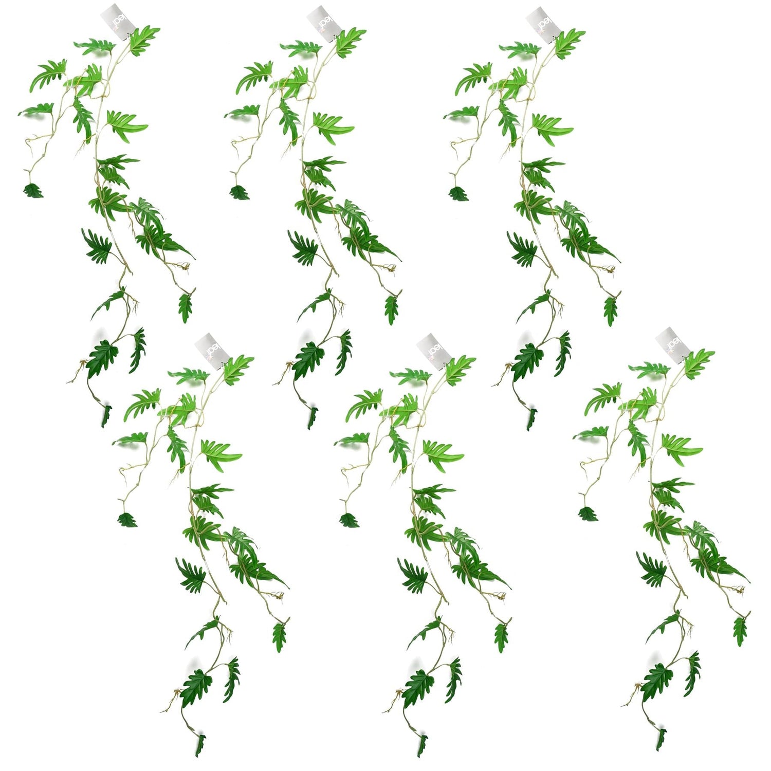 Artificial Hanging Plant Philodendron Small Plant Pack x 6-0