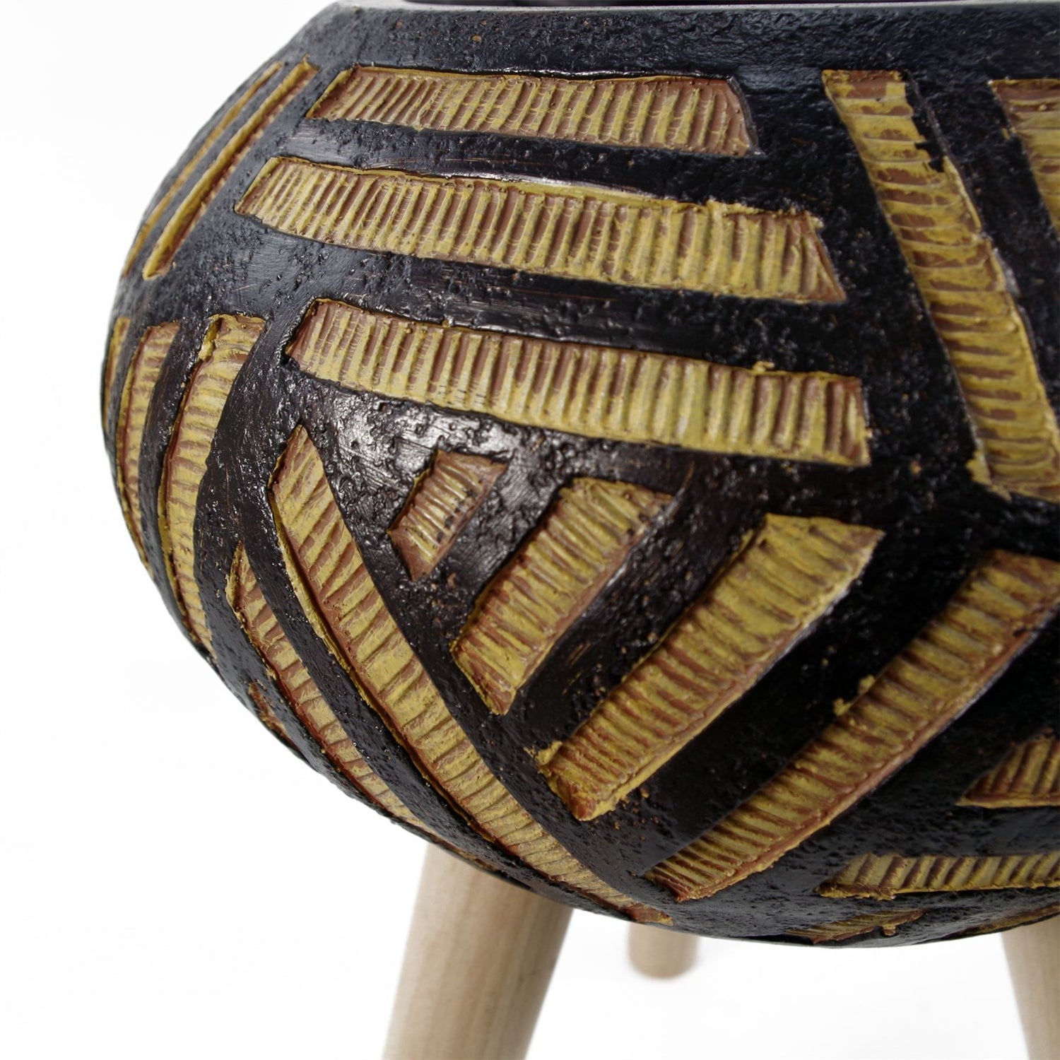 Planters Plant Pots Bali Composite Oval 45cm x 34cm-3