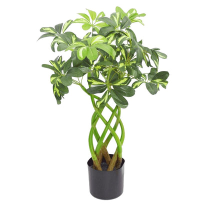 70cm Artificial Twisted Stem Modern Arboricola Artificial Plant Bonsai Bush Botanik-0