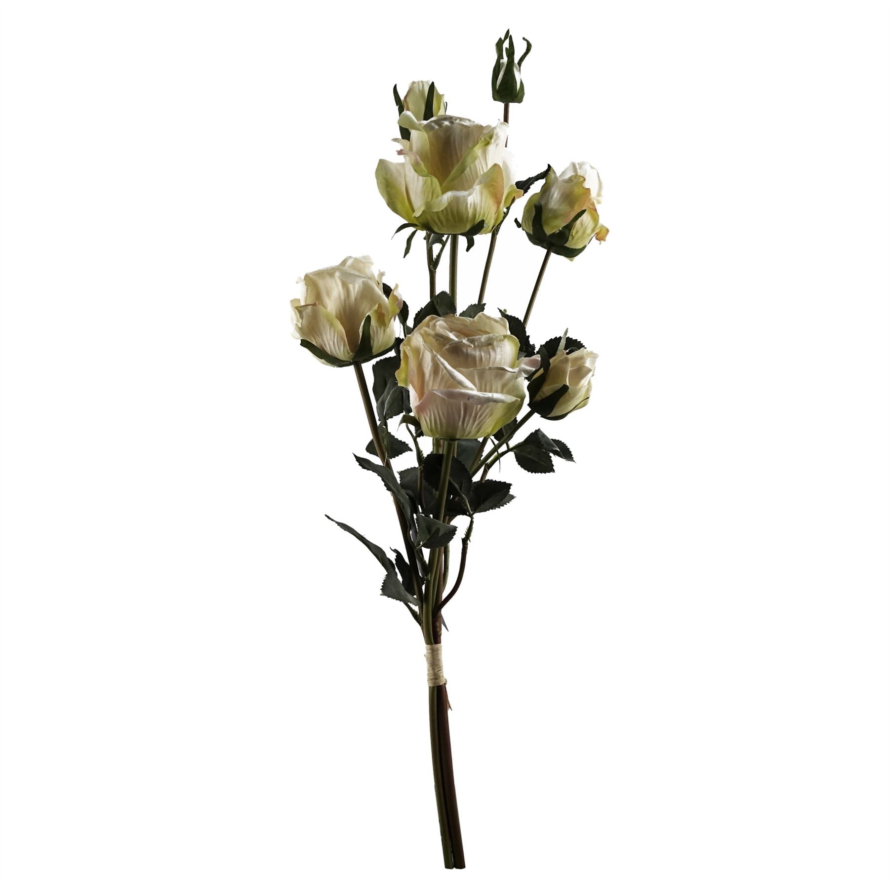 6 x Cream Rose Artificial Flowers-1