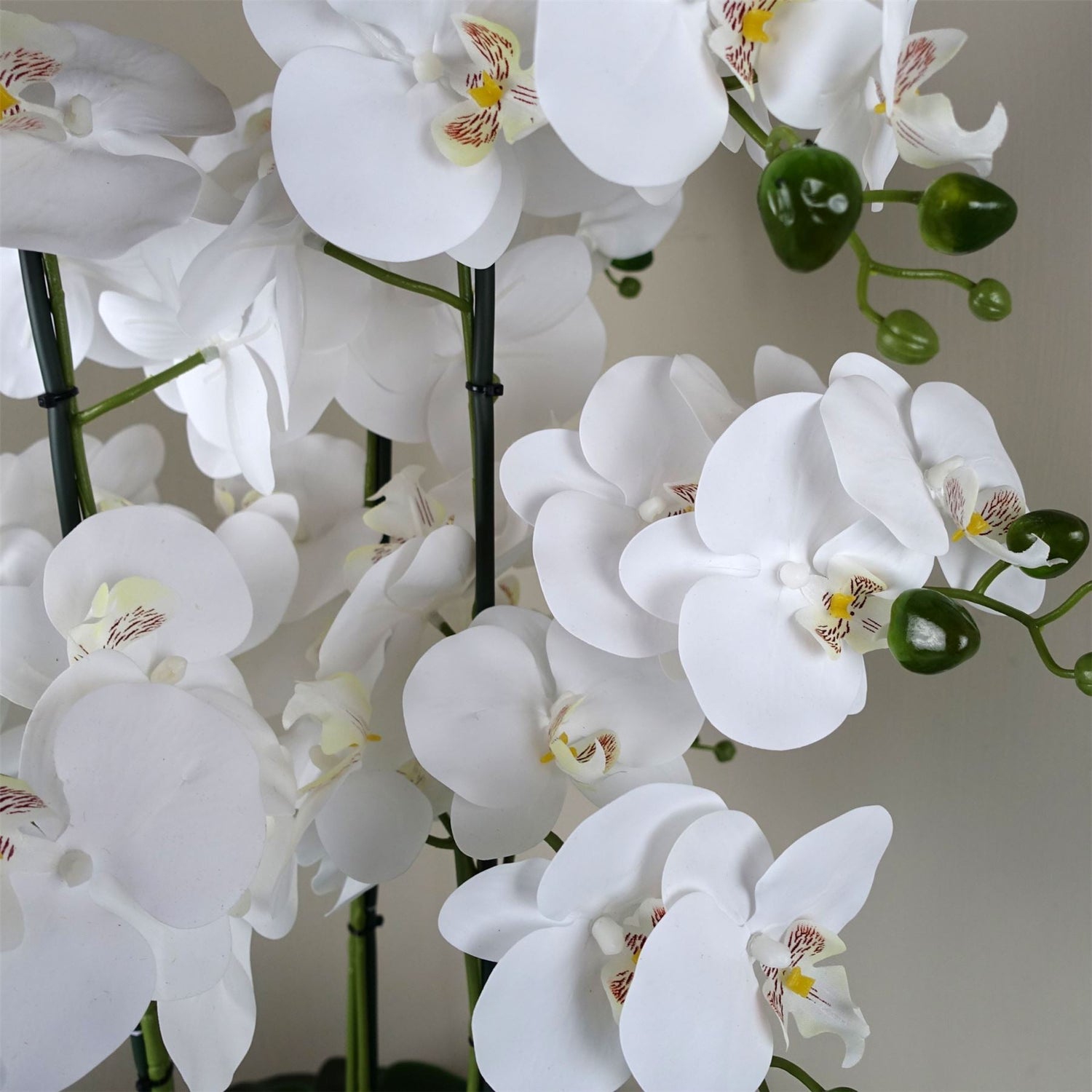 Orchid White - Marble Effect  Ceramic Planter-2