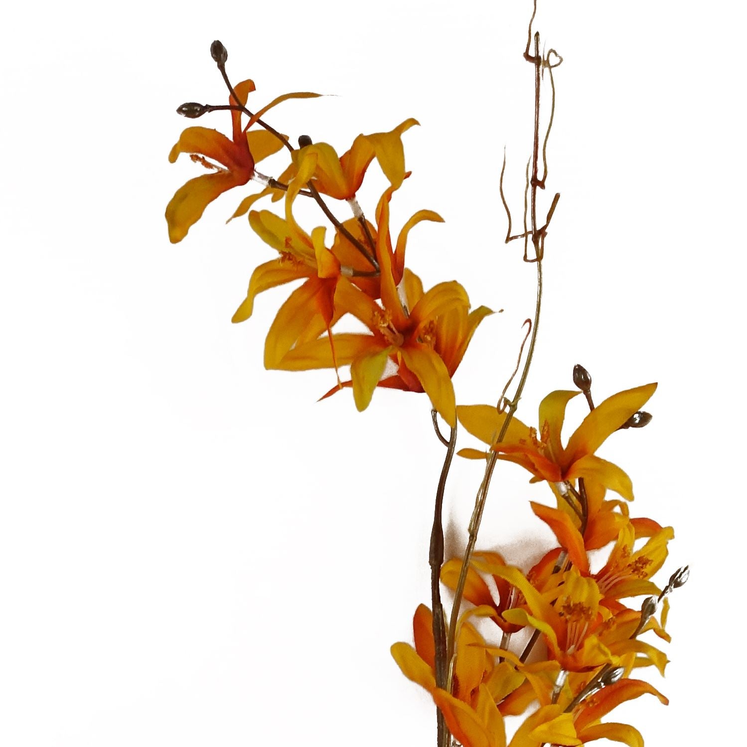 Leaf Design 130cm Yellow Blossom Floral Spray Artificial-2