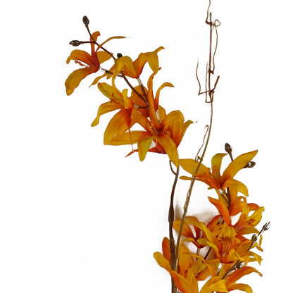 Leaf Design 130cm Yellow Blossom Floral Spray Artificial-2