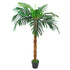 Artificial Palm Tree 130cm Brown Trunk Princess Palm-0