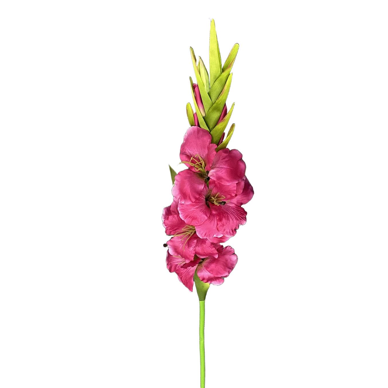 115cm Artificial Pink Gladioli Stem-0
