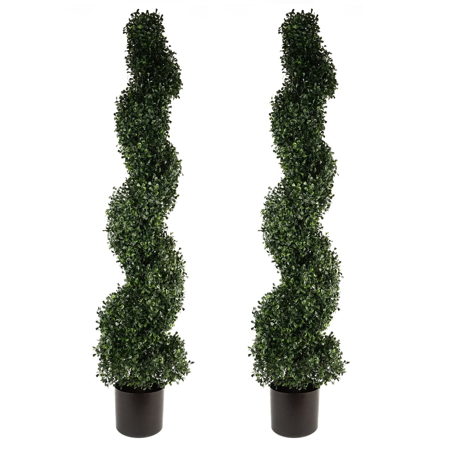 UV Resistant Boxwood Tree Spiral Topiary-0