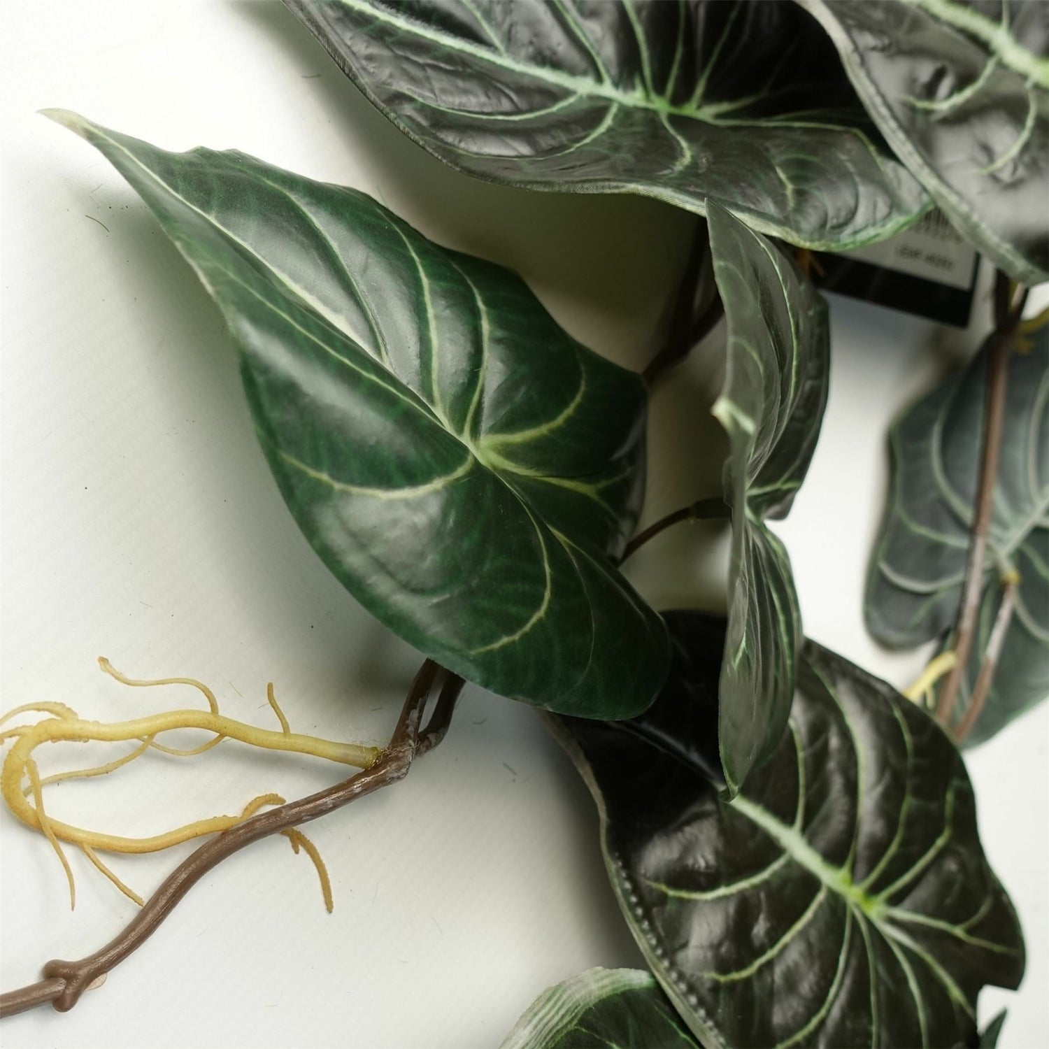 120cm Artificial Trailing Hanging Plant Realistic Alocasia Dragon Scale Dark-3