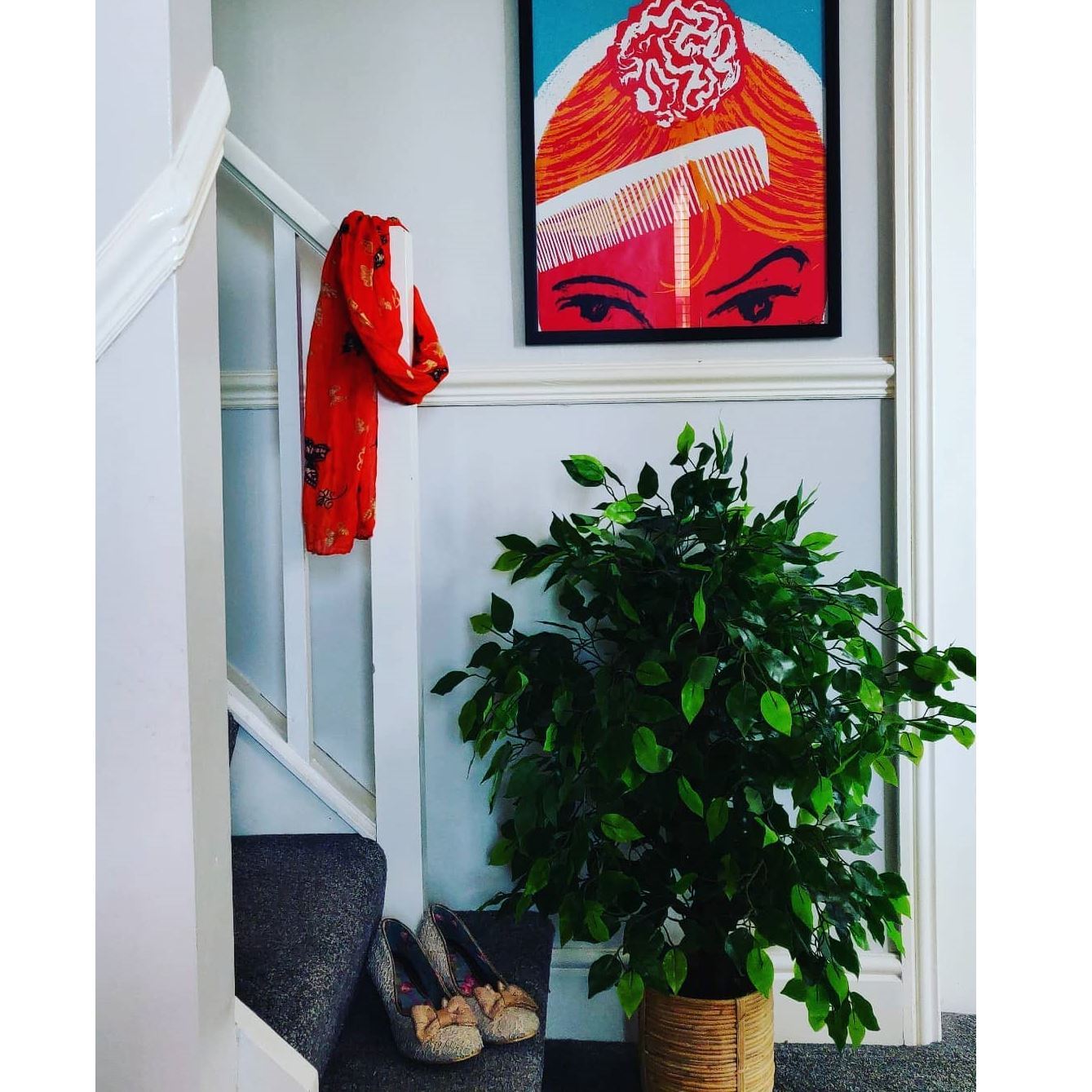 Artificial Ficus Tree Plant Green Bushy Ficus 120cm Copper Metal Planter-4