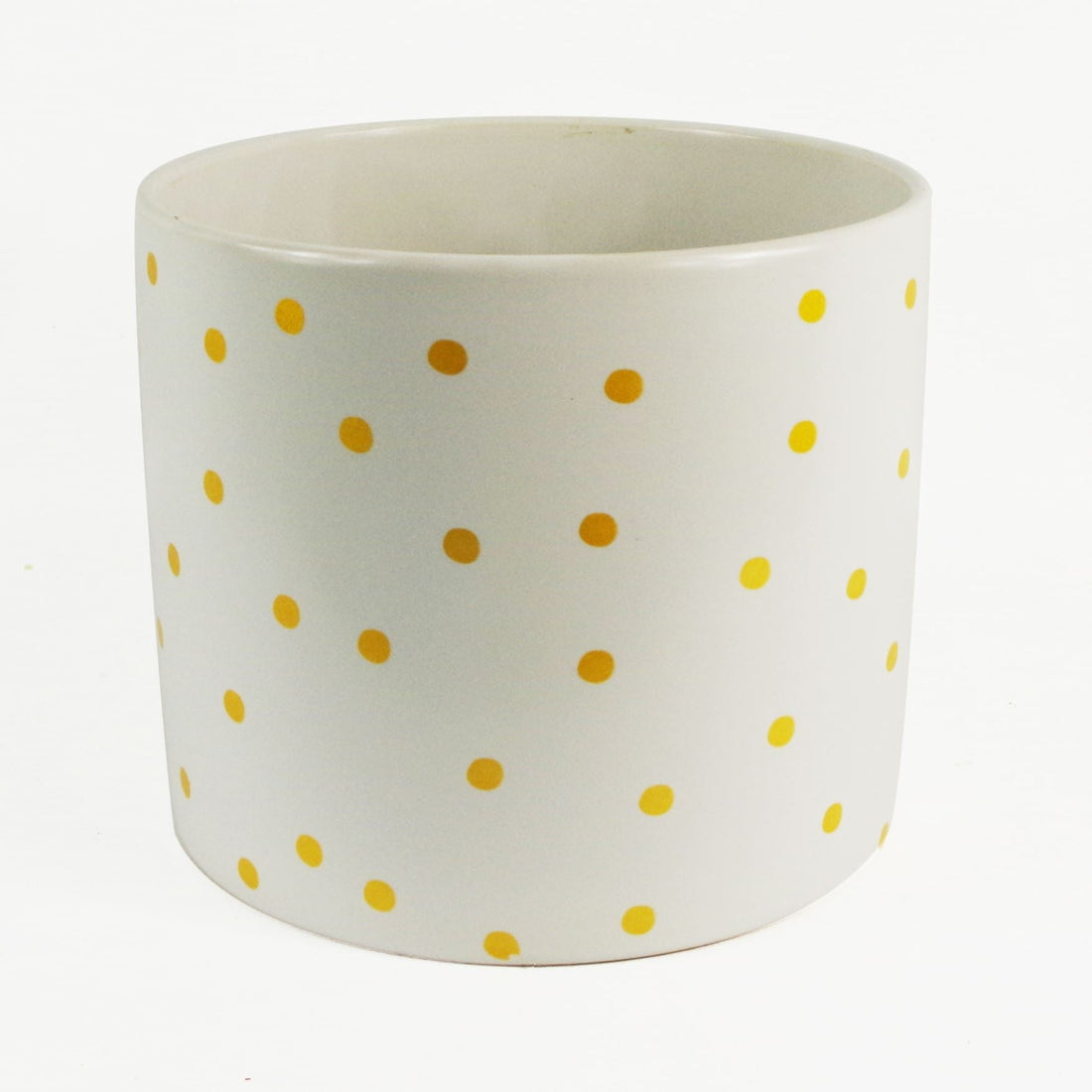 Ceramic Plant Pot Planter Gold Dot 15 x 15 x 18cm-0