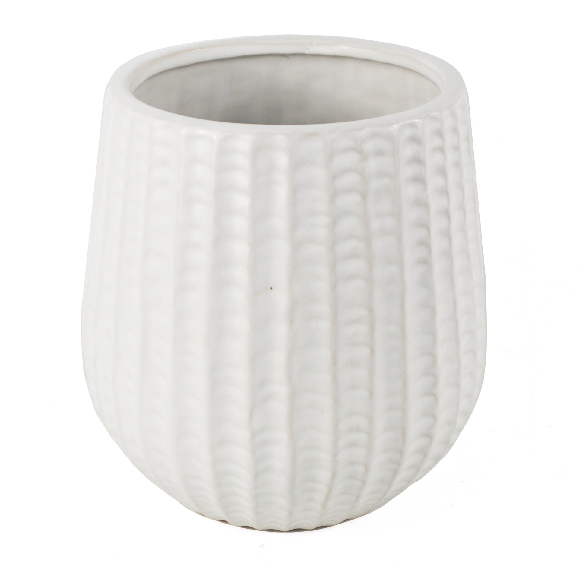 White Ceramic Planter | White Ceramic Pot | Everlasting Greenery Co