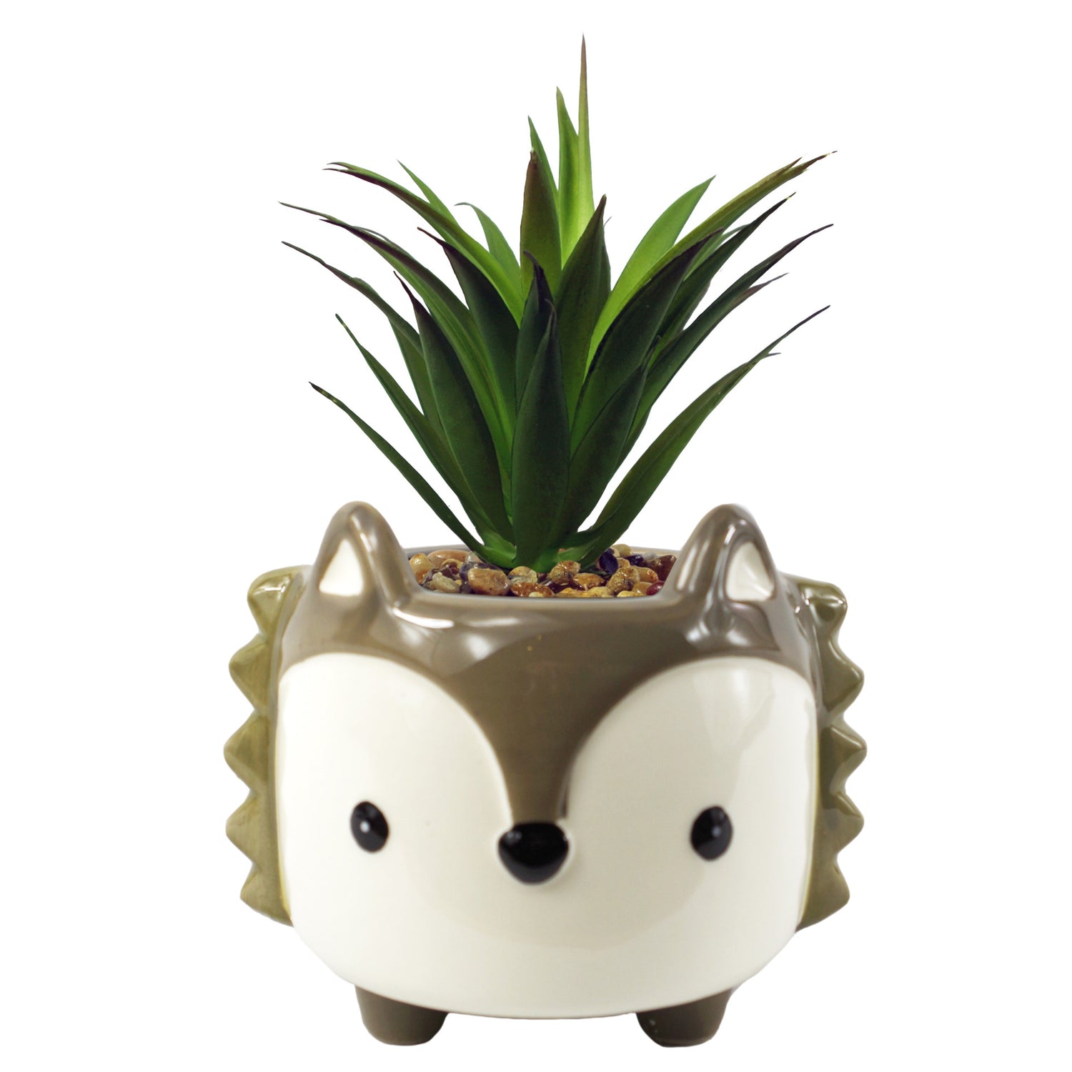 Ceramic Grey Fox Planter | Grey Fox Planter | Everlasting Greenery Co