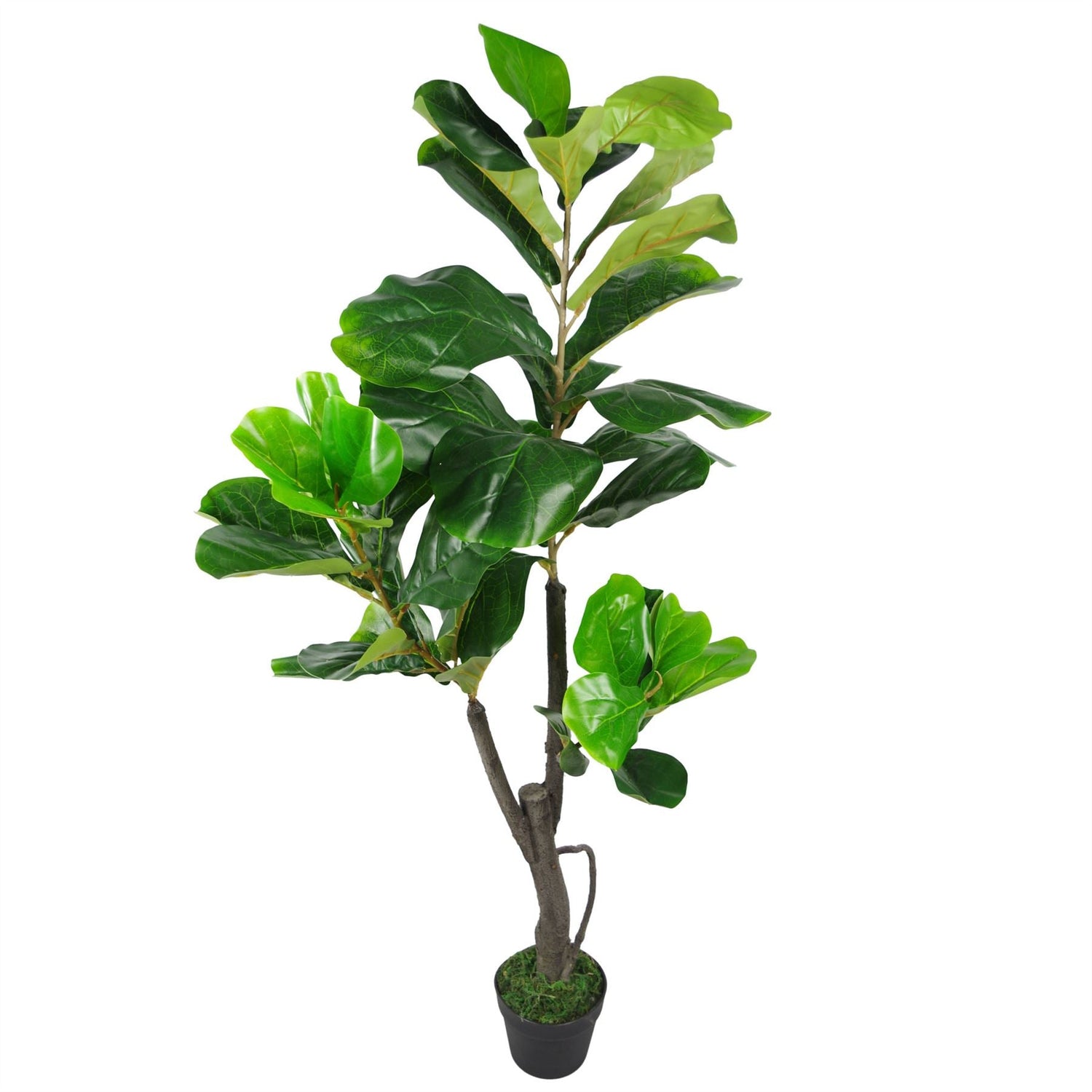 Leaf Artificial Plant Ficus Fig Tree 4ft-2