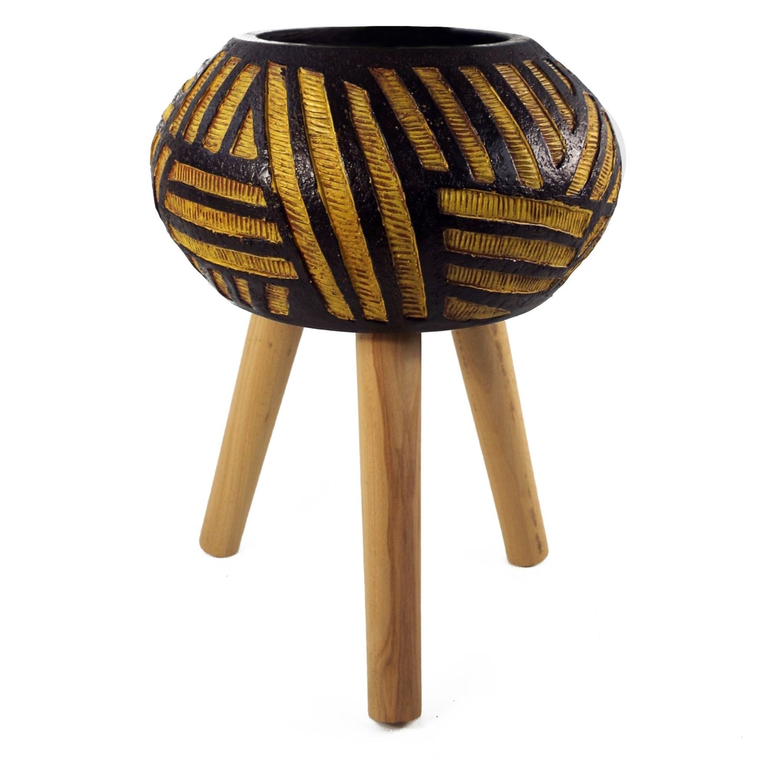 Planters Plant Pots Bali Composite Oval 45cm x 34cm-0