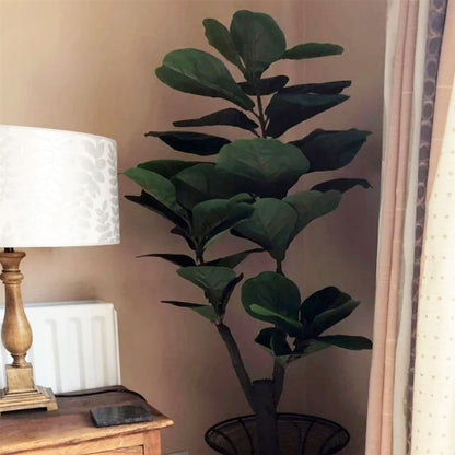 Leaf Artificial Plant Ficus Fig Tree 4ft-0