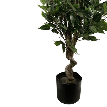 110cm Artificial Ficus Tree Copper Planter-2