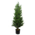 Cypress Cedar Topiary Tree Artificial 120cm Plant-0
