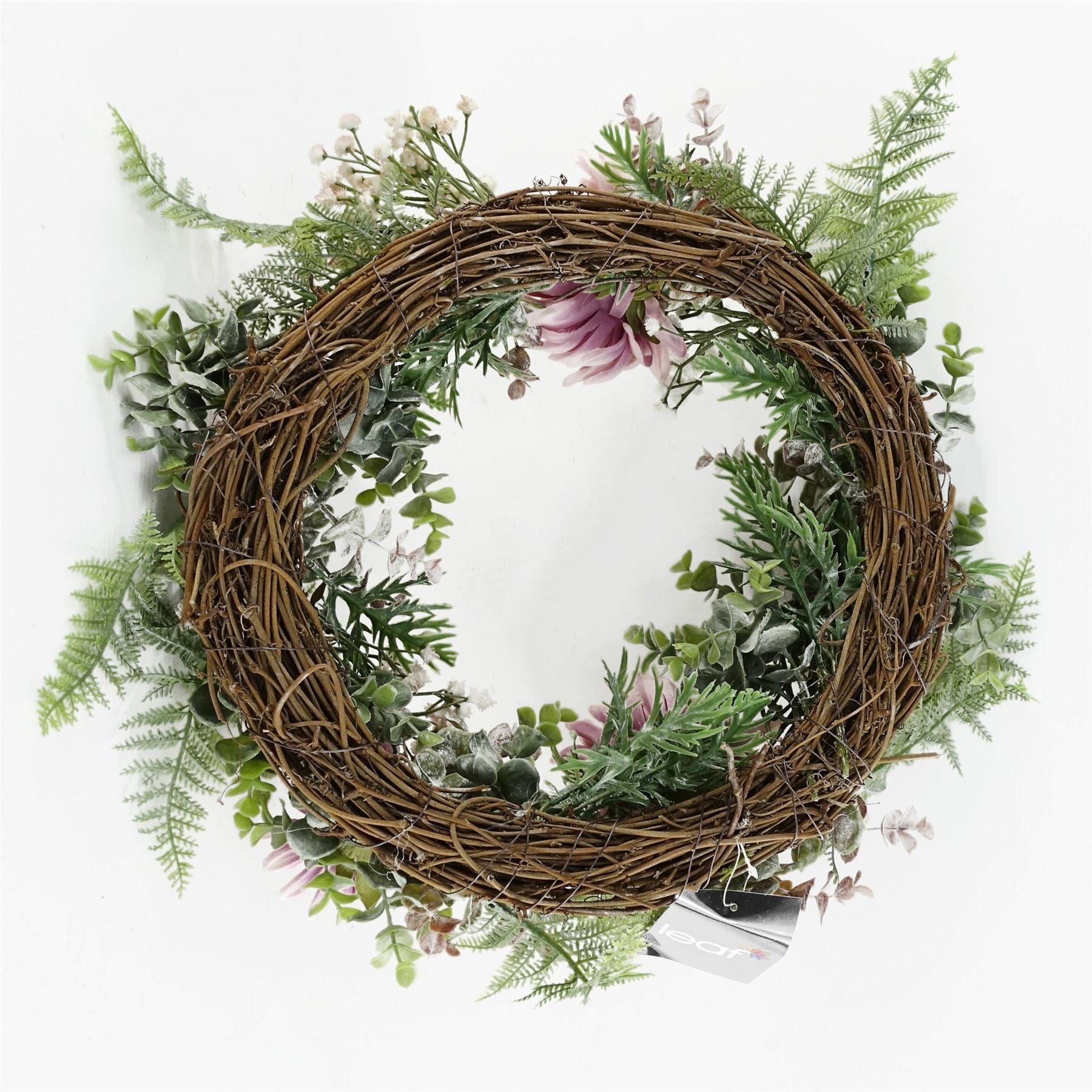 Artificial Pink Floral Wreath Botanik-4